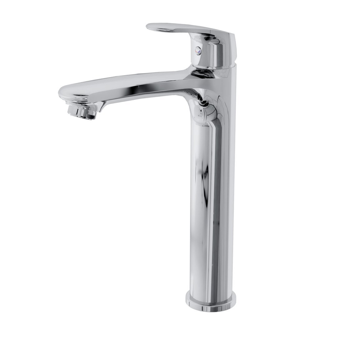 KASSIA MONOCOMANDO ALTO PARA LAVATORIO CROMADO